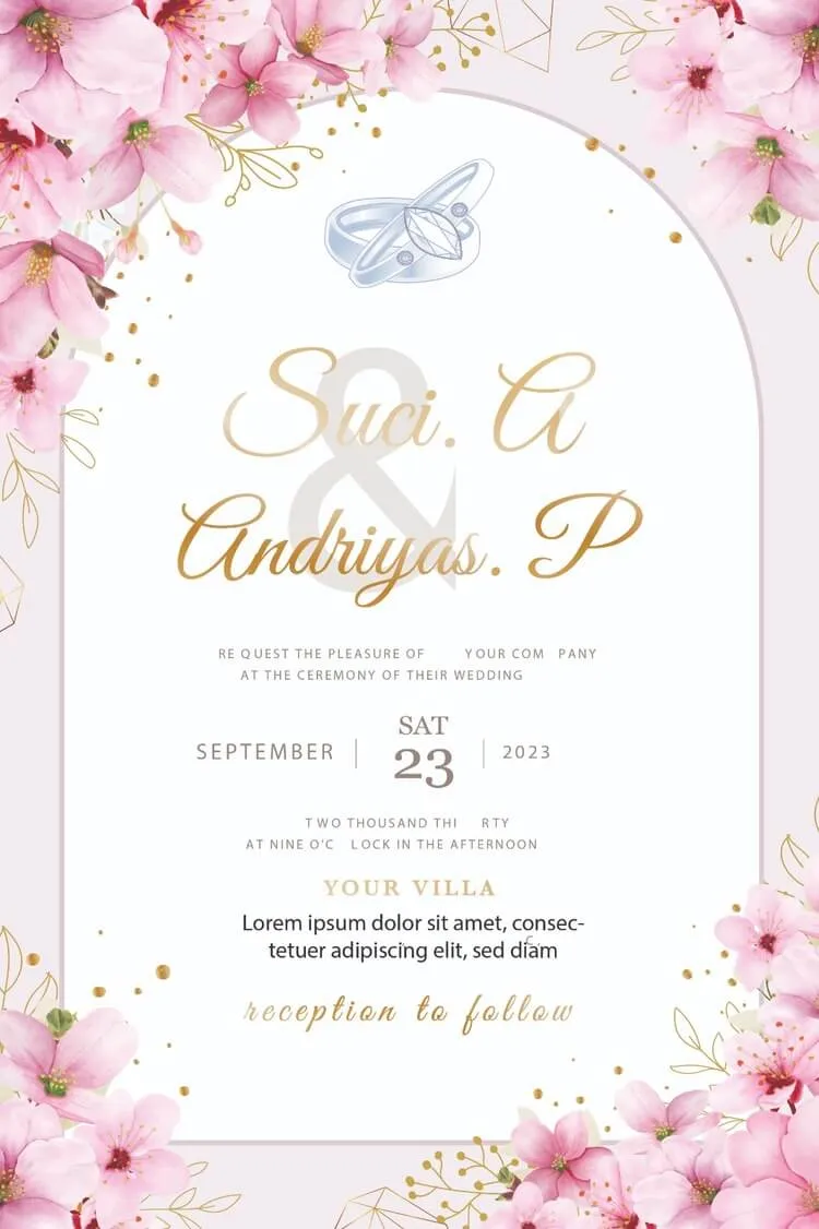 Wedding Invite for Creative Design Sample